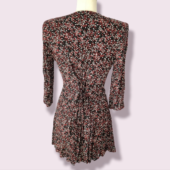 90s Vintage- Floral Mini Dress- Medium - Picture 3 of 5